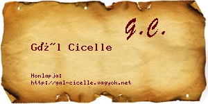 Gál Cicelle névjegykártya